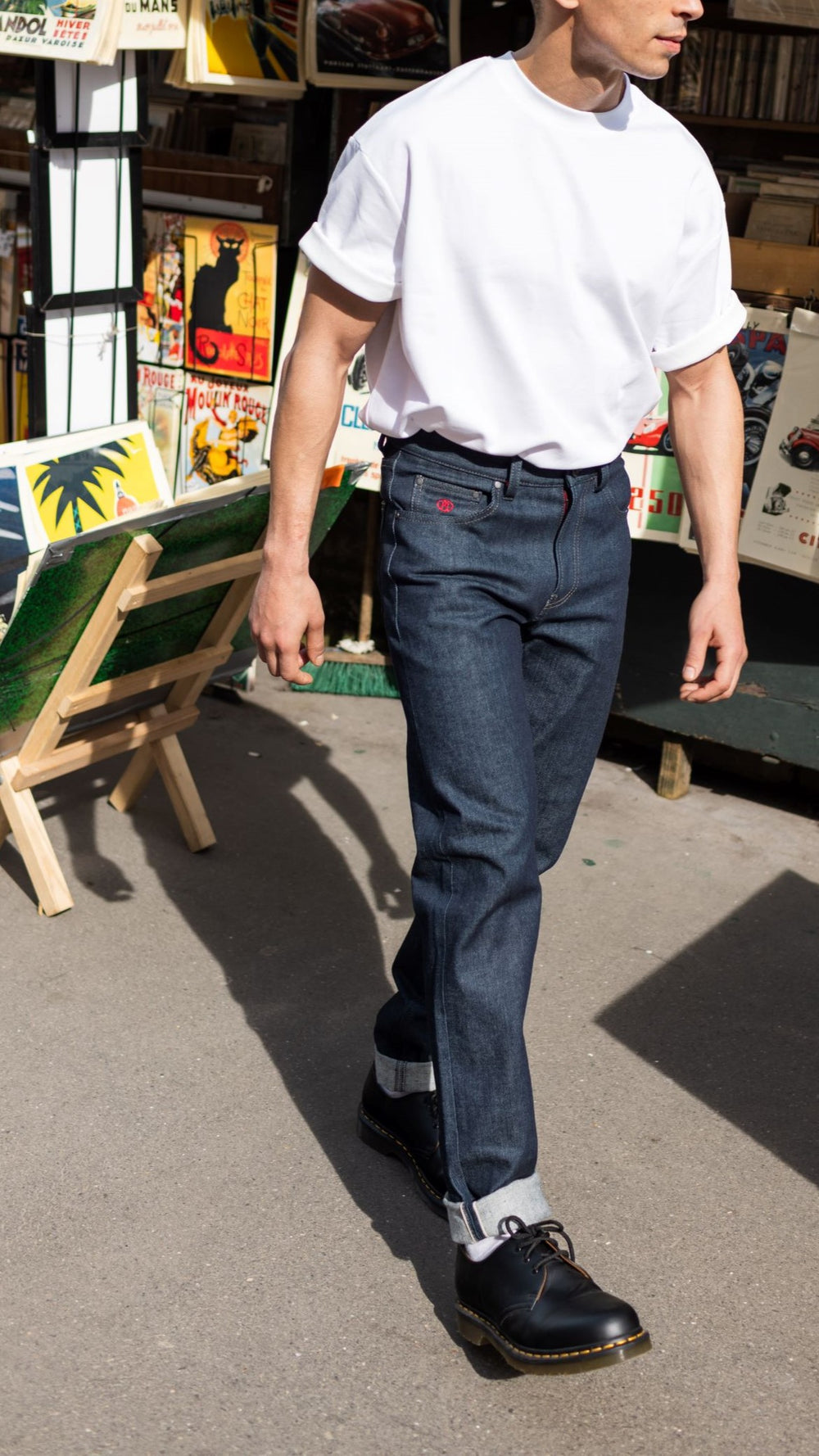 Legendary - 5-pocket selvedge denim: Straight fitted jeans